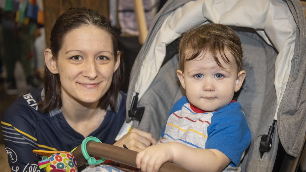 Maddie Brown and Lachy Brown. Mums &amp; Bubs Expo at the Makers Market Toowoomba. Sunday, May 15, 2022. Picture: Nev Madsen.