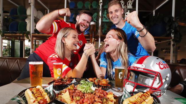 Multiple Sydney venues will be hosting Super Bowl viewing parties on Monday morning. Picture: Glenn Hampson.