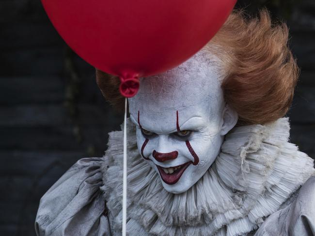 This image released by Warner Bros. Pictures shows Bill Skarsgard in a scene from 