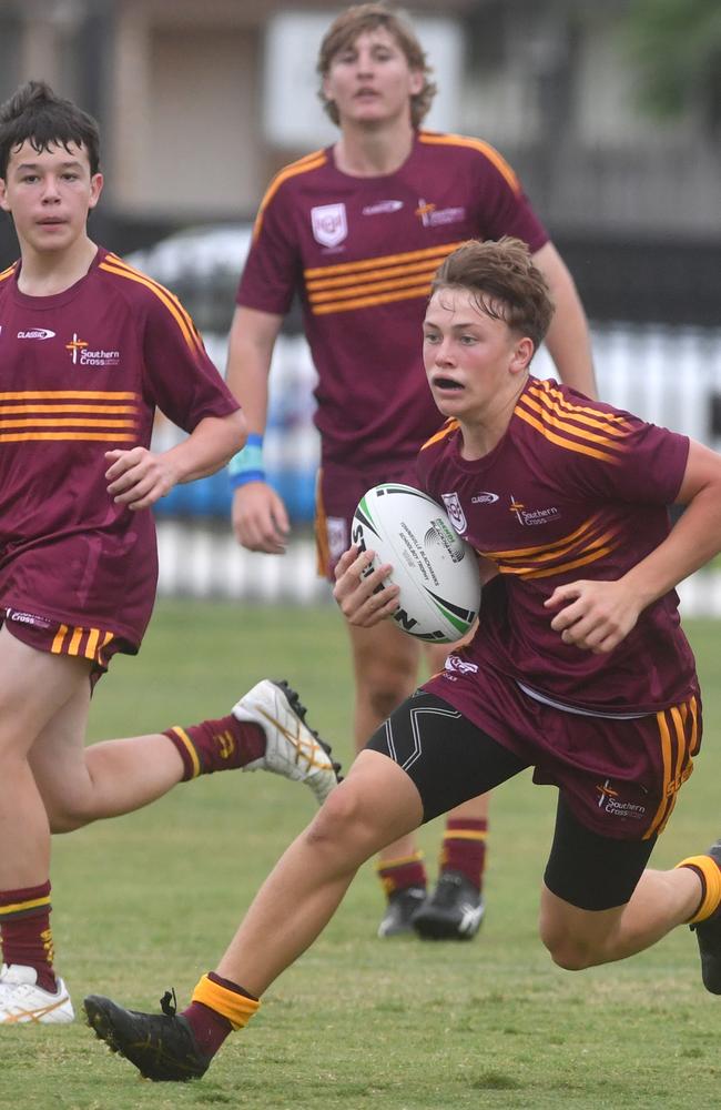 Round 4 of the Townsville Blackhawks Schoolboy Trophy. Ryan Catholic College against Southern Cross Catholic College at Ryan Catholic College. Picture: Evan Morgan