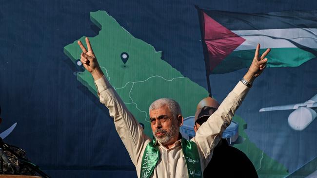 Yahya Sinwar, Hamas’s longtime leader in Gaza, took control of the group’s politburo in August. Picture: Mahmud Hams/AFP