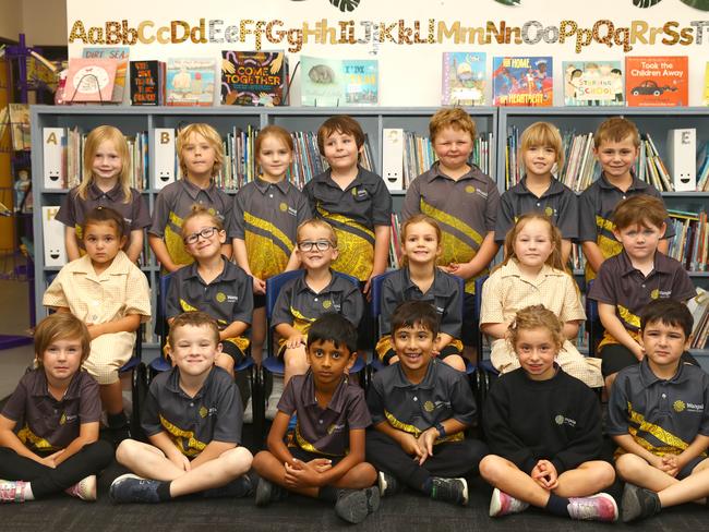 Wangala Primary School 2025 preps front Charlie Kerr, Zach Doyle, Sethul Wickramasinghe Mudiyanselage, Mursil Jawad, Grace Tumini, Neev Joshi.  Middle Jasmine Kamal, Remy Hibbert, Thomas Ferguson, Cleo Walls, Montana Klever-Kamp, Darcy Jess.  Back Cora Cree, Albie Omond, Mikayla Hicks, Archer Mitchell, Jahkoby Lukies, Amity Webber, Chase Wakefield