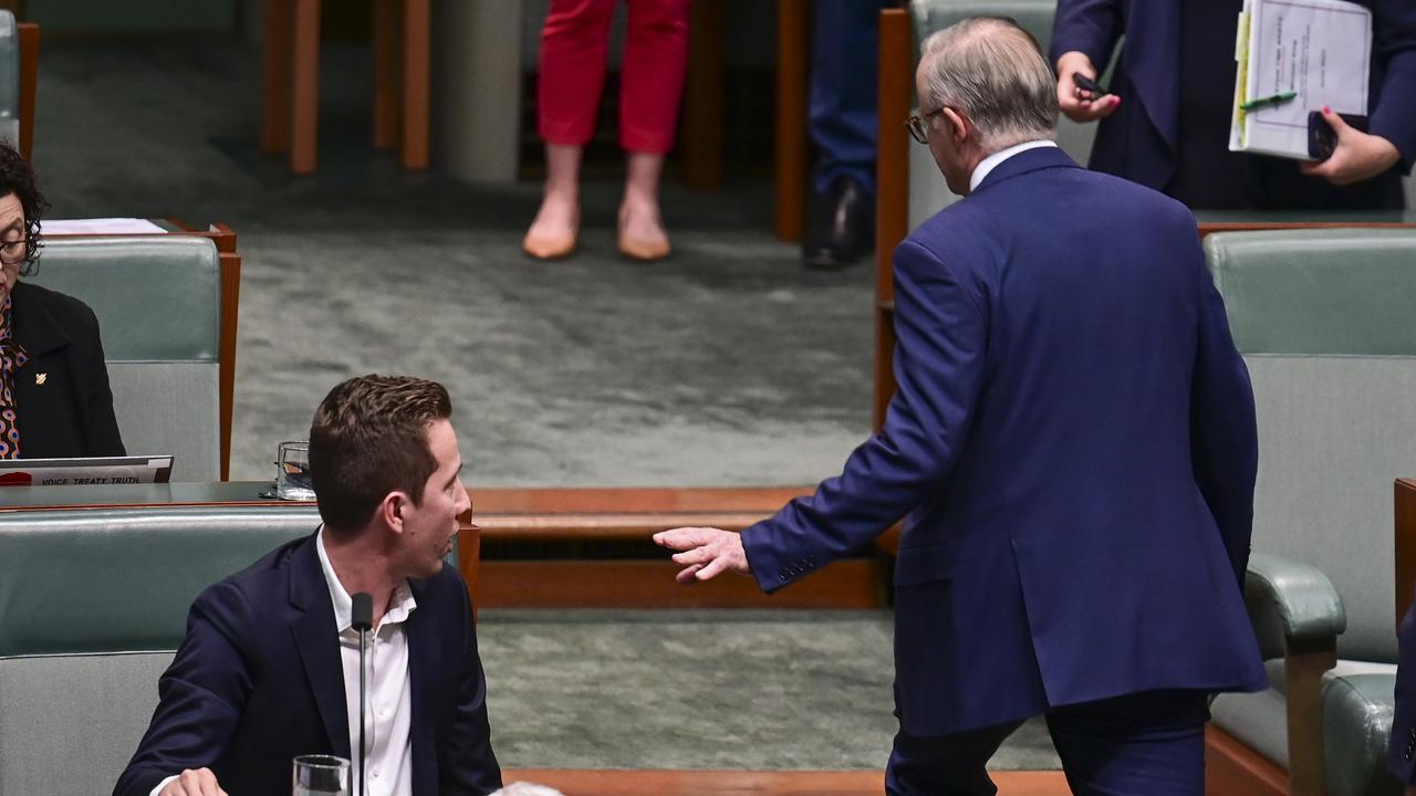 Prime Minister Anthony Albanese brushed off Mr Chandler-Mather in Question Time on Wednesday. Picture: NCA NewsWire / Martin Ollman