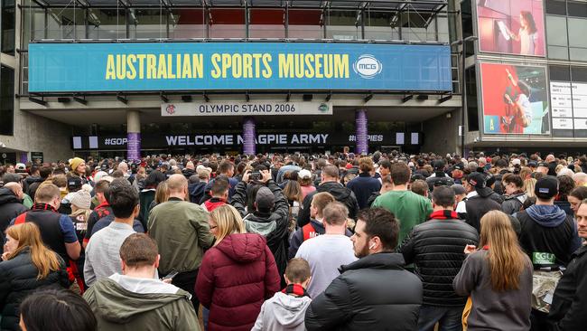 AFL fans are set to require vaccinations to attend AFL games. Picture: Ian Currie