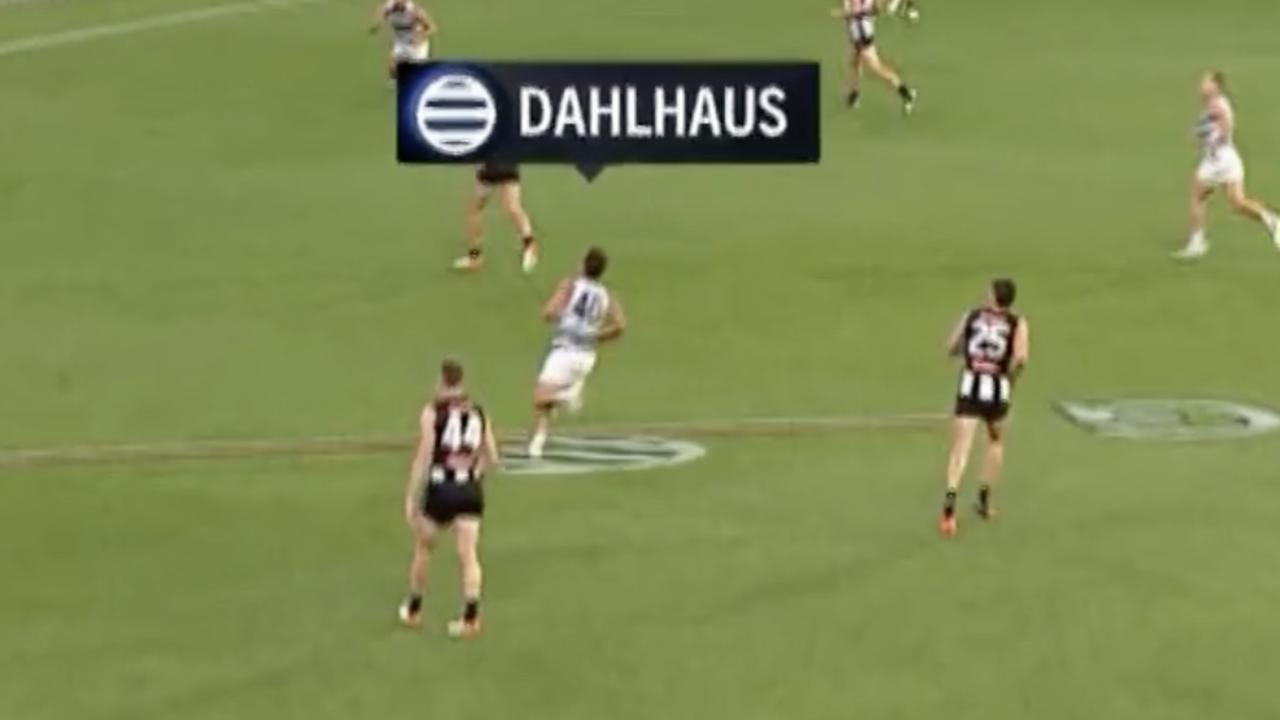 Luke Dahlhaus came on as the sub in the final quarter.