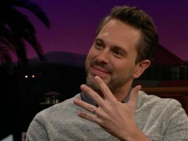 The Newsroom star Thomas Sadoski shows he has married Amanda Seyfried. Picture: Supplied