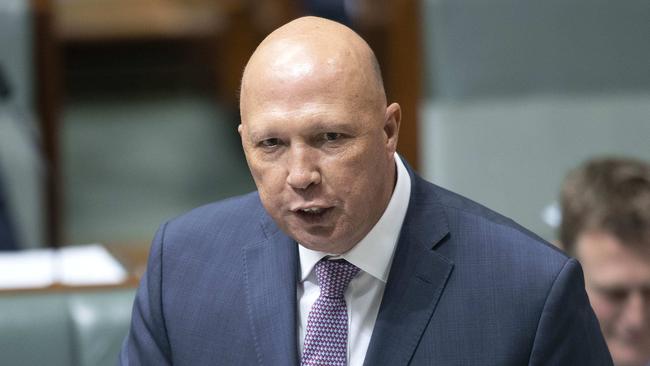 Home Affairs Minister Peter Dutton. Picture: Gary Ramage