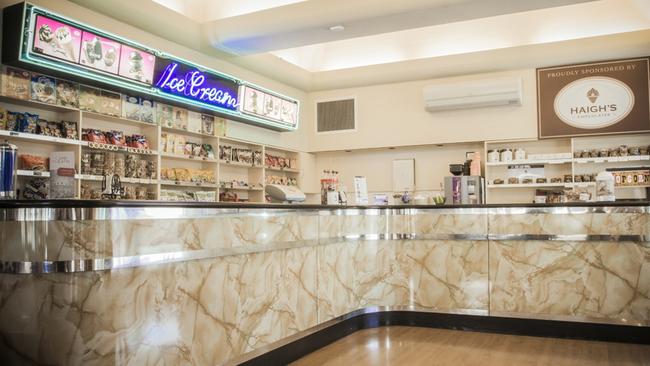 The snacks bar at the Capri.