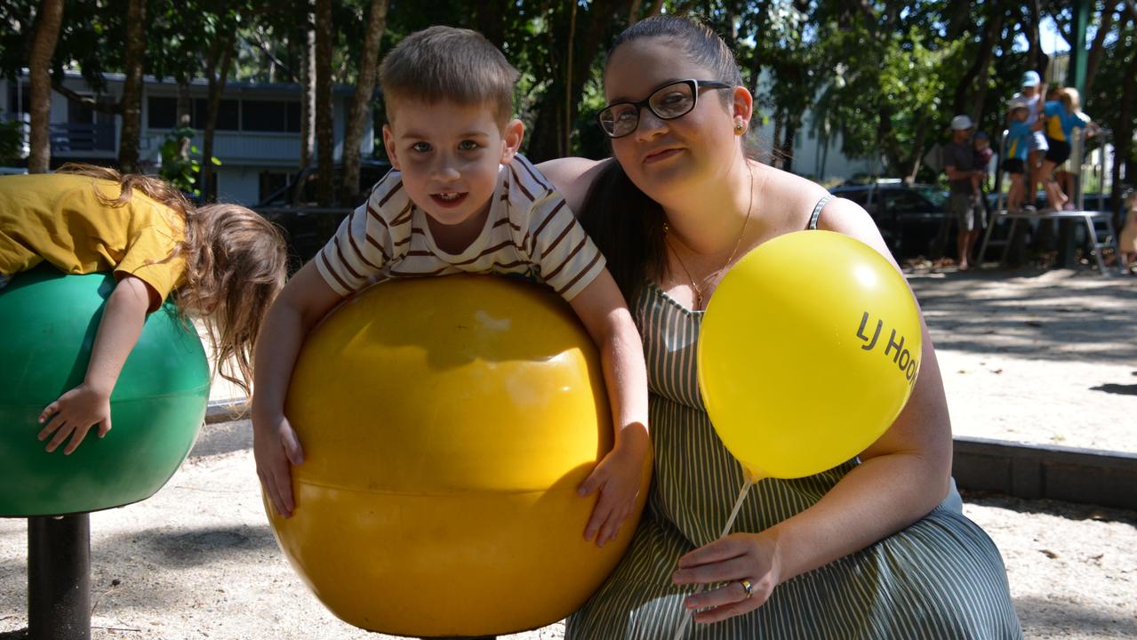 Sam and Shantal Winkler at the 2024 Festival of the Knob at Yorkeys Knob on Saturday. Picture: Bronwyn Farr