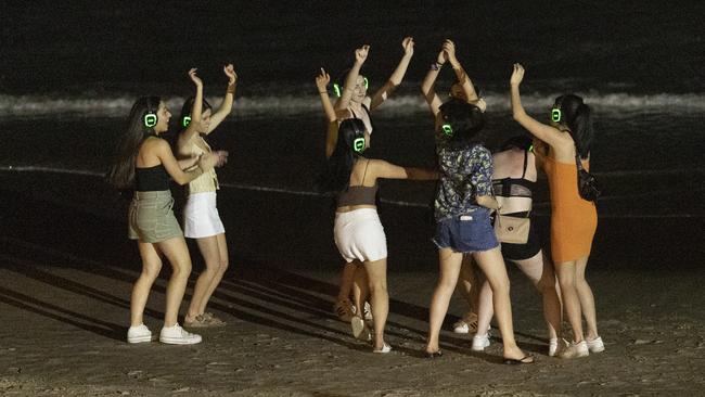 Girls on the beach. Picture: news.com.au