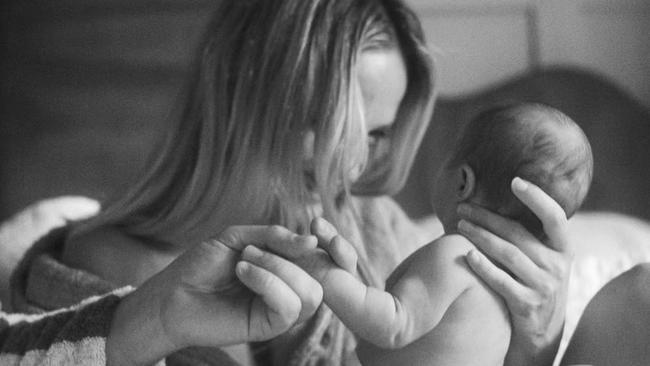 Nadia Fairfax with her daughter, Cordelia. Picture: Instagram / Ashleigh Larden