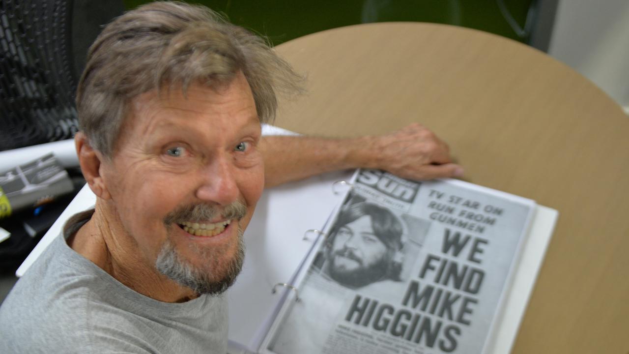 Former Channel 7 anchorman Mike Higgins returned to Mackay to share his scandalous tale of filled with 1970s drug-dealing gunmen and newsmen and his five months underground in Mackay's bushland in his memoir Trouserless Under The News.