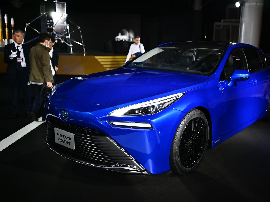 Toyota's Mirai hydrogen-powered concept car at the 2019 Tokyo Motor Show. Picture: Charly Triballeau/AFP
