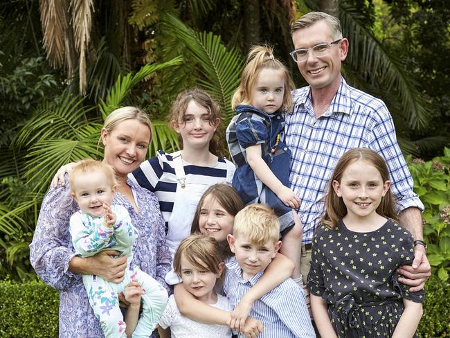 Unlike his wife, Perrottet thinks seven kids is enough. Picture: Katie Kaars