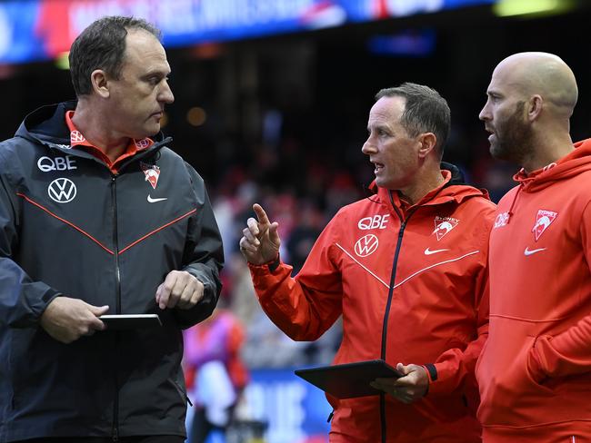 Pyke credits his time as assistant coach of the Sydney Swans with broadening his knowledge of building a successful club. Picture: Quinn Rooney/Getty Images