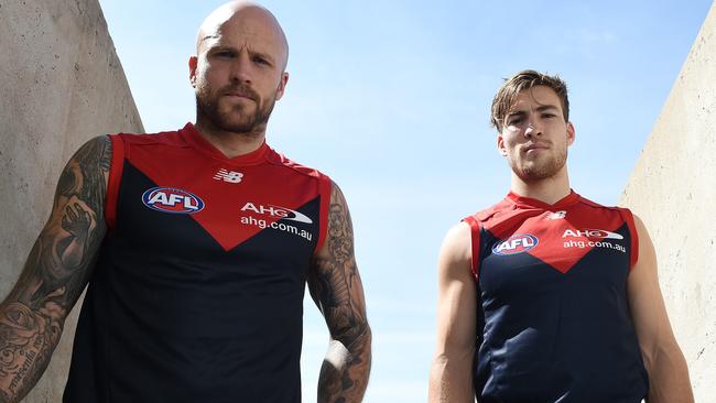 Nathan Jones and Jack Viney finished first and second in the Demons best and fairest.