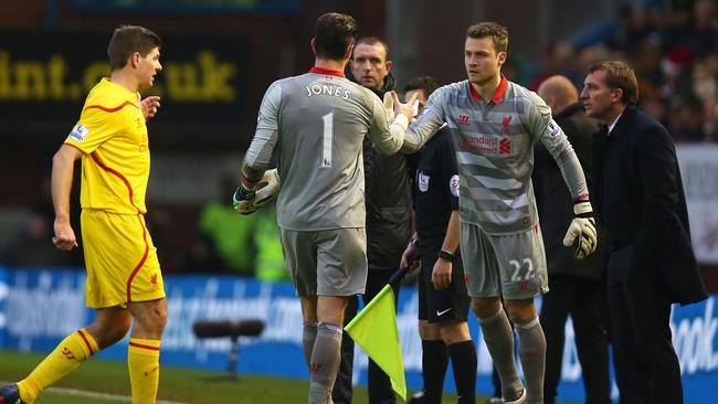 Neither Simon Mignolet or Aussie Brad Jones have convinced Liverpool boss Brendan Rodgers.