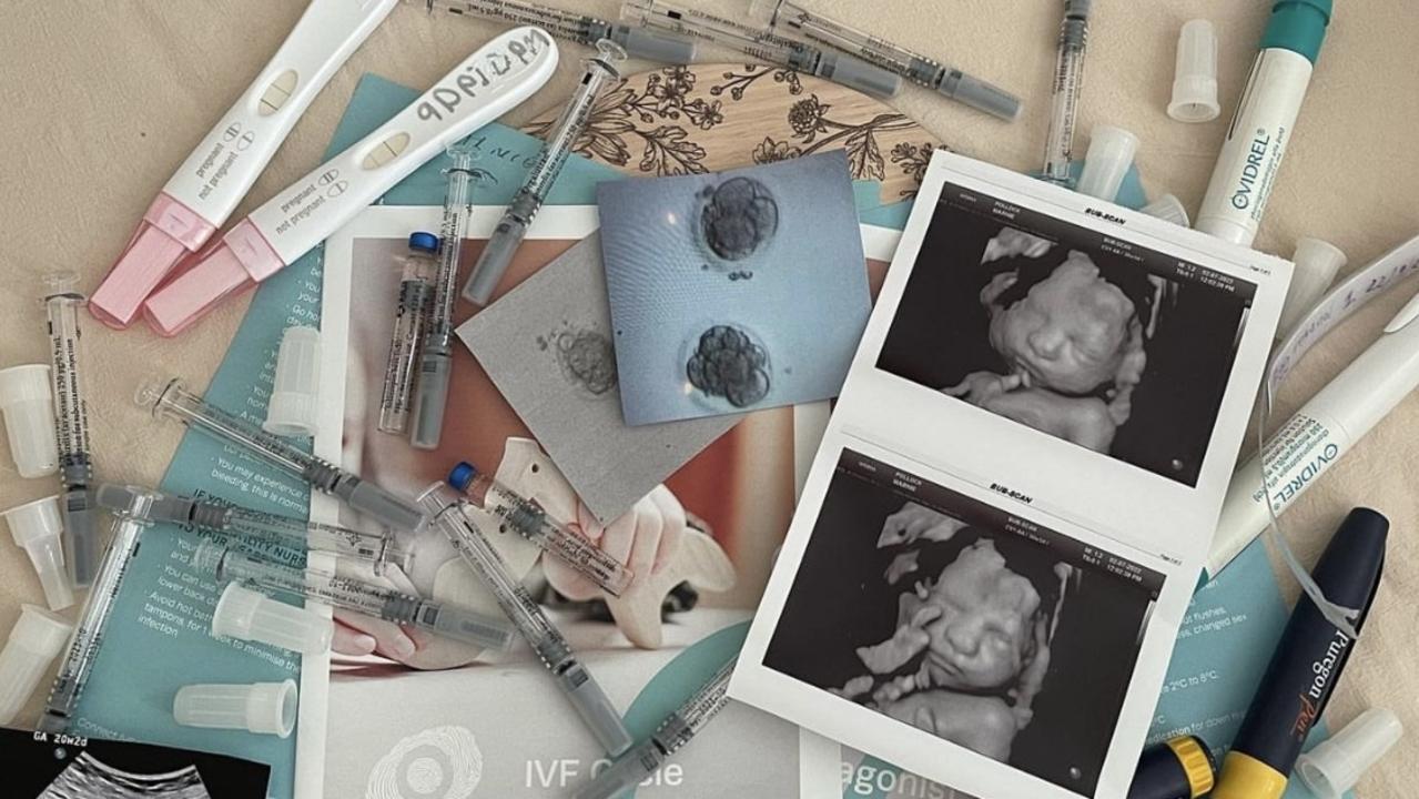 Pictures from NSW mother Marnie Pollock after becoming pregnant through IVF.