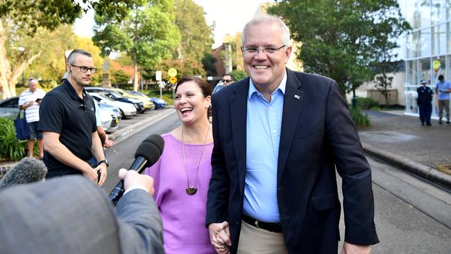 Keeping it real... Scott and Jenny Morrison. Picture: AAP