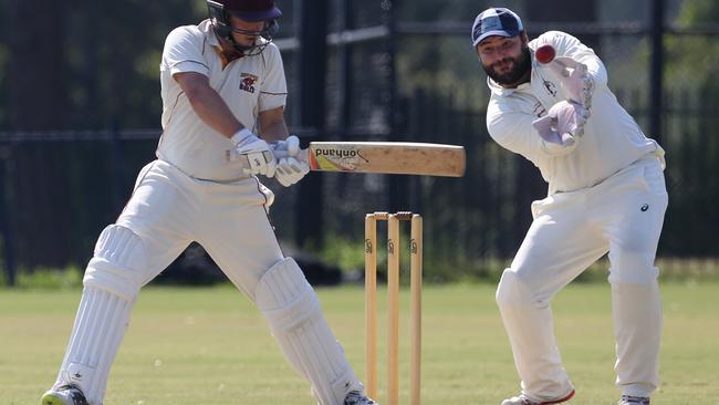 Max Tomkinson held things together for North Balwyn with a half-century on Saturday Picture: Stuart Milligan