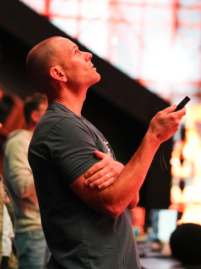 Craig Borsari at work during a rehearsal ahead of Noche UFC. Picture: UFC/Supplied