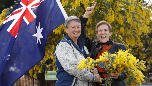 Blaxland High School’s PDHPE teacher Leanne Talbot and principal Nikki Tunica. Picture: David Swift