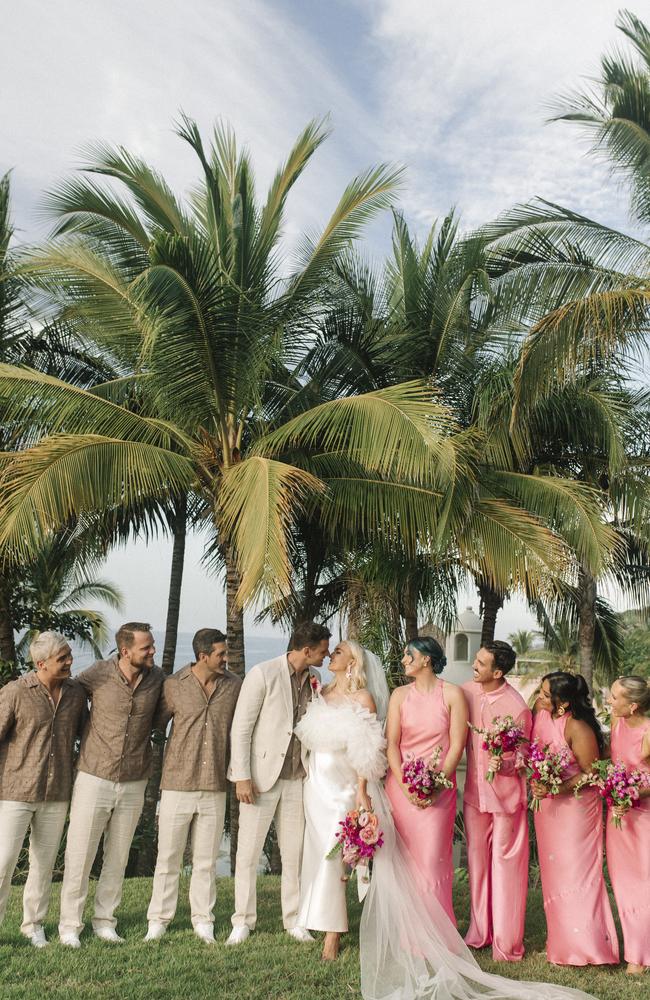 The wedding of Emma and Liam Sheppard in Mexico. Picture: Samsonova
