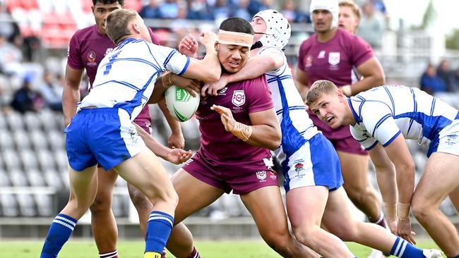 QLD player Aholoka Toia of Redcliffe SHS. Picture, John Gass