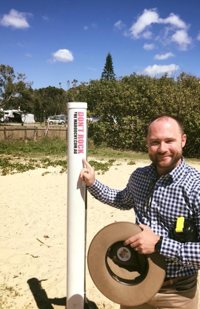 Cr Christian Dickson vouched for keeping sandbags at the Maroochy River mouth.