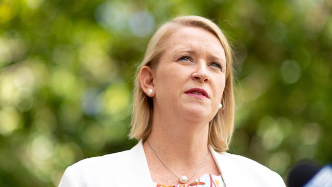 Treasurer Nicole Manison revealed the NT Government’s revenue could take up to a $44 million hit under new measures to slash power, water and sewerage bills by up to 50 per cent for businesses Picture: Che Chorley