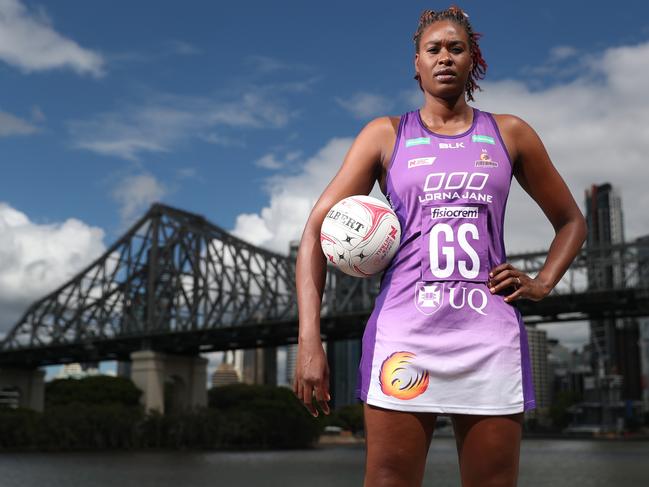 Queensland Firebirds have a superstar in Romelda Aiken up forward. 