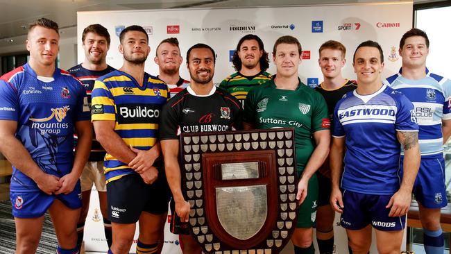 The Shute Shield captains. Picture: Jonathan Ng