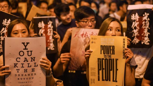 It has now been 11 weeks of pro-democracy protests in Hong Kong. Picture: Manan Vatsyayana/AFP