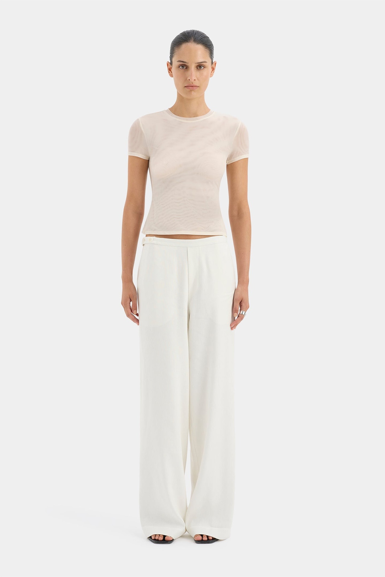 <h3><a href="https://sirthelabel.com/" target="_blank" rel="nofollow noopener">Sir.</a></h3><p><strong>Dorian Wide Leg Pant</strong></p><p>The soft ivory shade on these low rise, linen-viscose blend pants from Sir. has us dreaming of the beach and long lunches, but are versatile enough to be worn in a work environment also. Simply pop on a white tank top, black blazer and mules, and you&rsquo;re in business&mdash;literally.</p><p><b>Type: </b>Pants |<b> Material: </b>Linen, viscose, rayon |<b> Colour: </b>White, black | <b>Delivery:</b> Free over $300</p><p class="button-common"><a title="Shop now for $420" href="https://sirthelabel.com/collections/pant/products/dorian-wide-leg-pant-ivory#img_1" target="_blank" data-cta="Shop now for $420" data-editable="true">Shop now for $420</a></p>