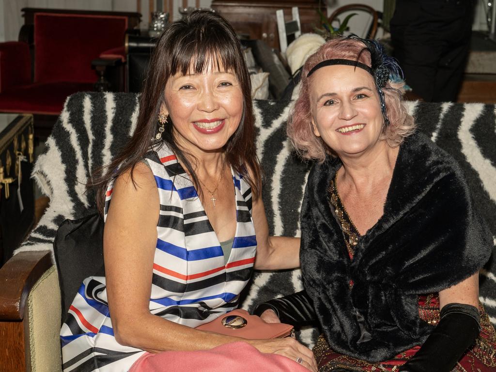 Francisca Parsons and Deanna Eagger at Speakeasy Cocktail Party Saturday 15 July 2023. Picture: Michaela Harlow