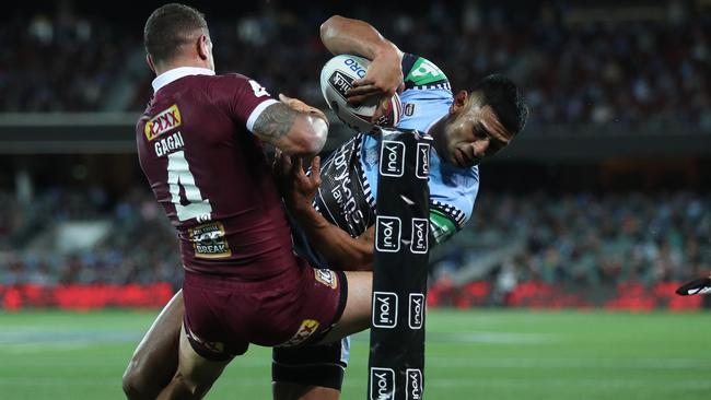 Some impressive last-ditch defence helped the Maroons emerge triumphant in Adelaide.