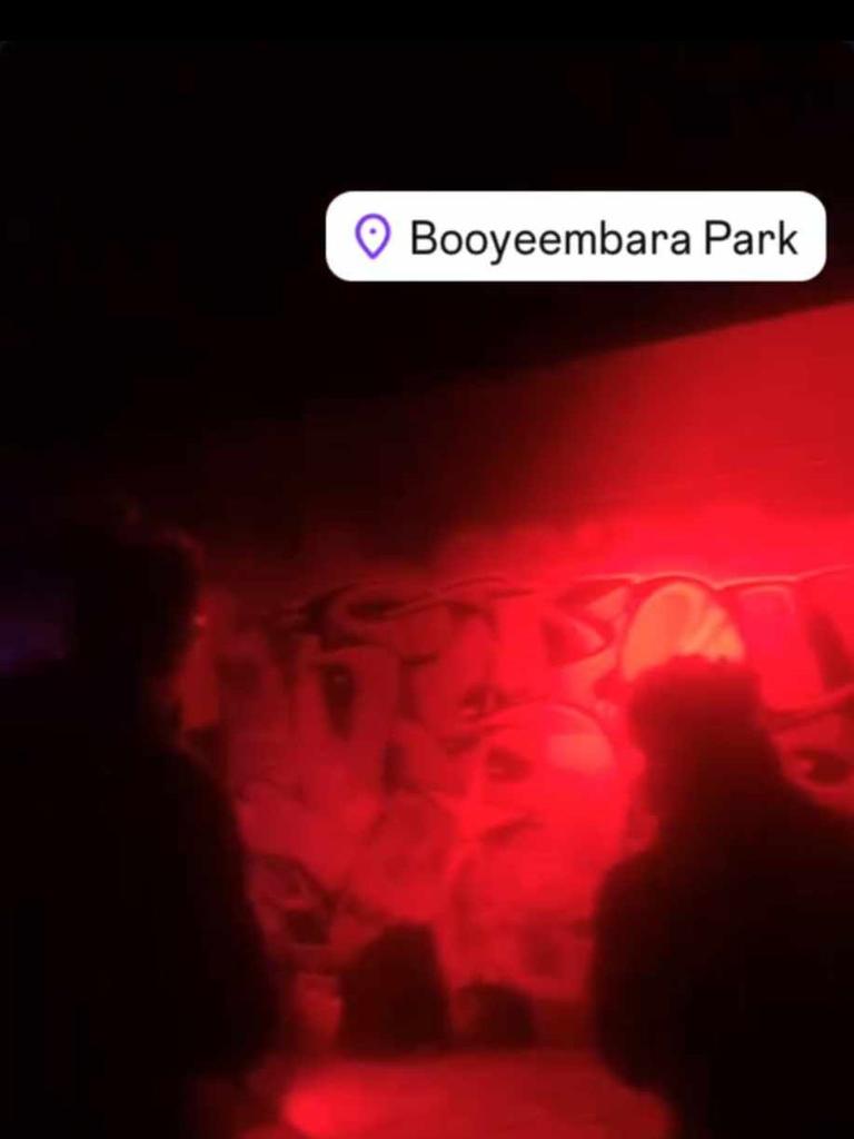 Police say the event at Booyeembara Park was cleared without issue. Picture: Instagram