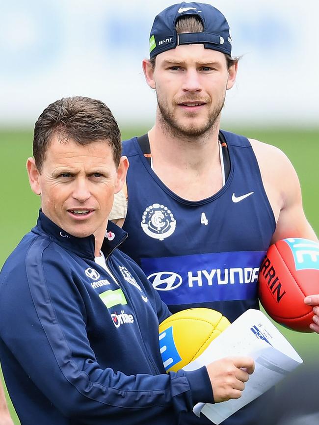 Bryce Gibbs says coach Brendon Bolton did not try to talk him out of leaving the club. Picture: Getty Images