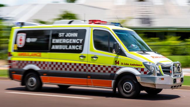 Man rushed to hospital after fall from roof. Picture: Che Chorley