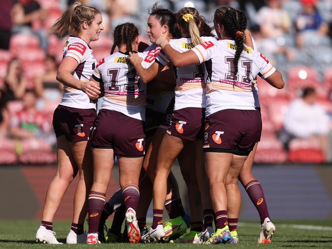 The Broncos stormed home to reach the NRLW semi-finals. Picture: Scott Gardiner/Getty