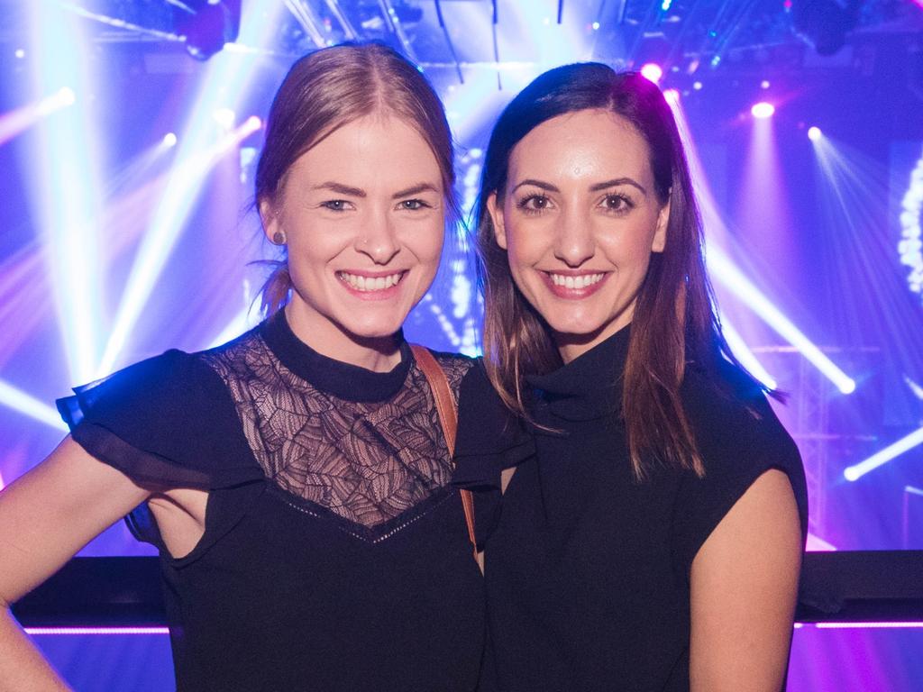 Rhiannon Grebenshikoff and Stacey Evreniadis at The Hindley functions launch. Picture: Matthew Kroker