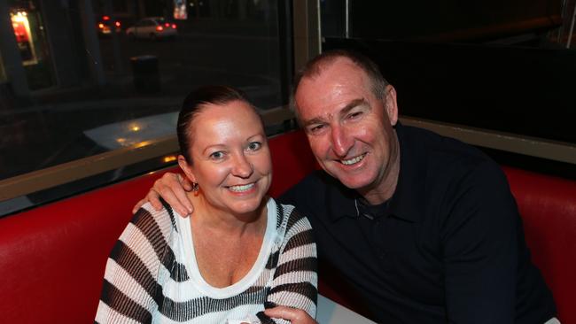 Socials Metz Sunday Extravaganza Party.. picture of Jen and Greg Mathews of Sandy Bay
