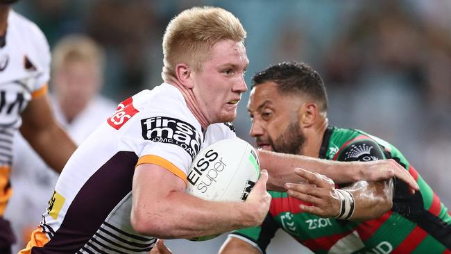 Tom Dearden was benched after 70 minutes against the Rabbitohs. Picture: Mark Metcalfe/Getty Images