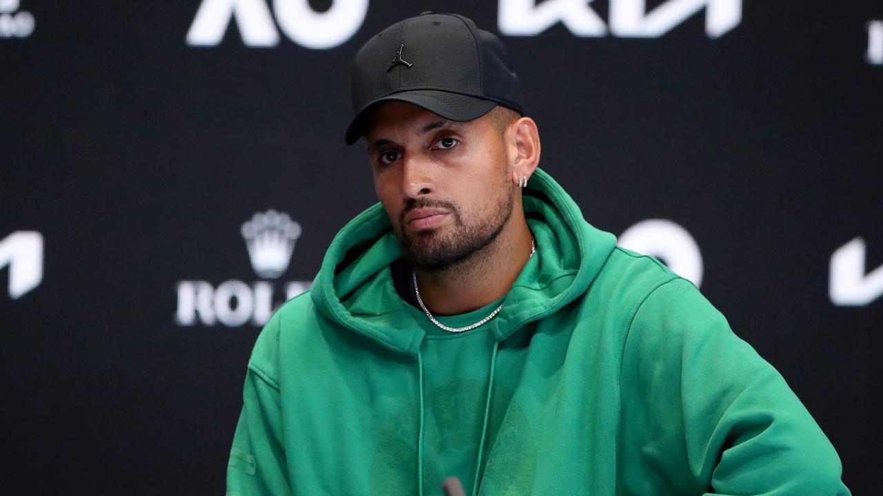 Nick Kyrgios is out of the Australian Open. (Photo by Kelly Defina/Getty Images)