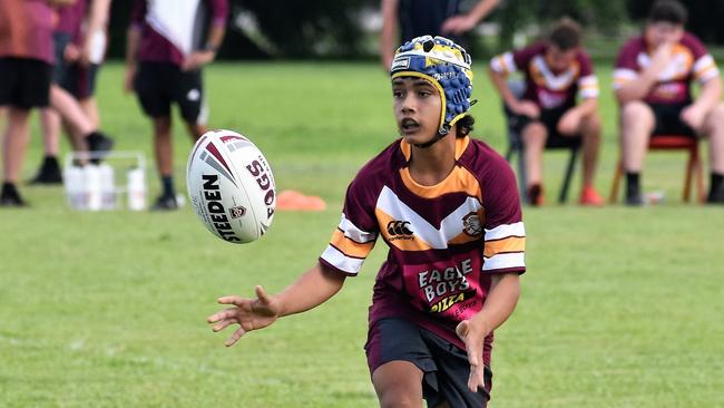 Photographs from the Will Murdoch Perpetual Shield. The annual U14 rugby league competition, in its second year, involved Gilroy Santa Maria College, Ingham State High School and St Teresa's Catholic College Abergowrie. Picture: Cameron Bates