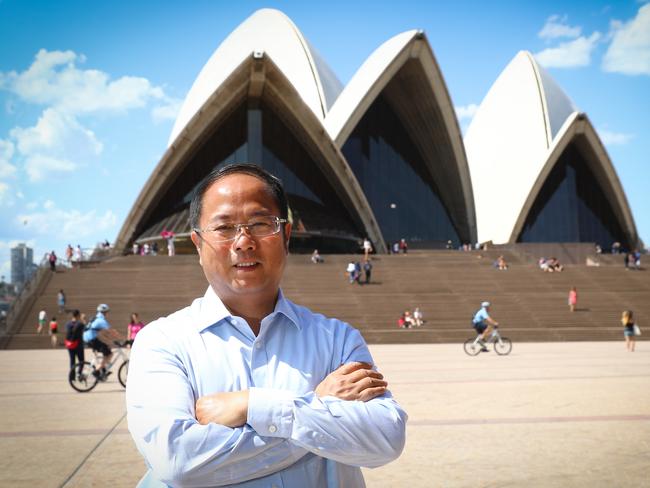 20/12/16  Huang Xiangmo YuHu chairman pictured at the Sydney Opera House. Picture Renee Nowytarger / The Australian