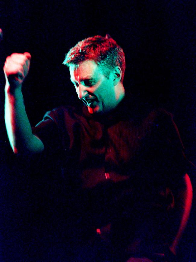 Billy Bragg in concert at the Thebarton Theatre.