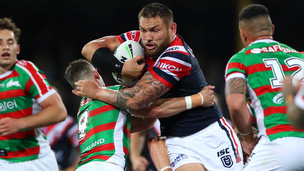 Jared Waerea-Hargreaves had a massive first half for the Roosters.