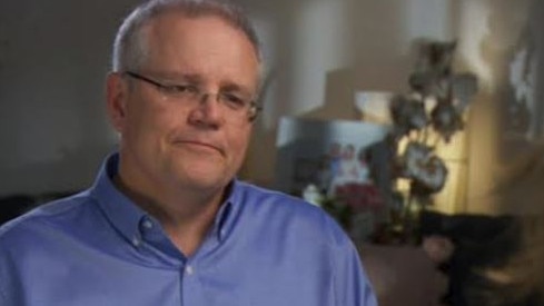 Scott Morrison talks to Tracy Grimshaw on ACA but in the absence of a vaccine, has no plan for easing borders. Picture: ACA/Nine Network