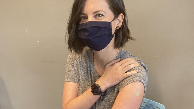 Riah Matthews, who is in her 30s, got vaccinated with AstraZeneca this month.